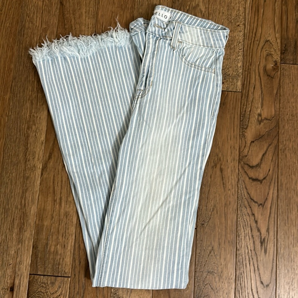 Striped Cello Flares